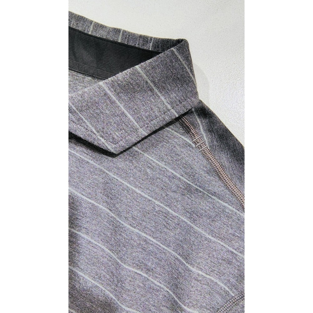 Lululemon Evolution Polo Shirt L Heathered Gray Stretch Performance Golf Men's - Picture 3 of 11